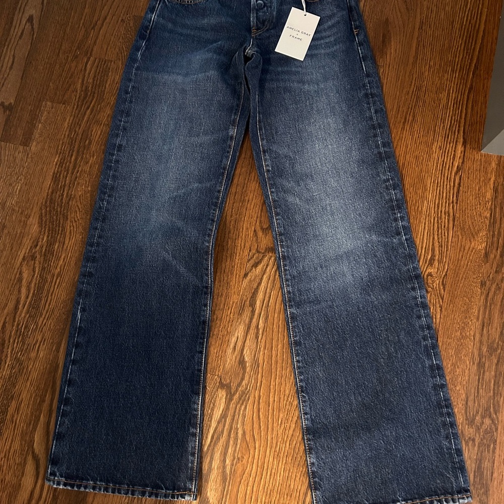 Frame Denim Dark Blue Relaxed Jeans
